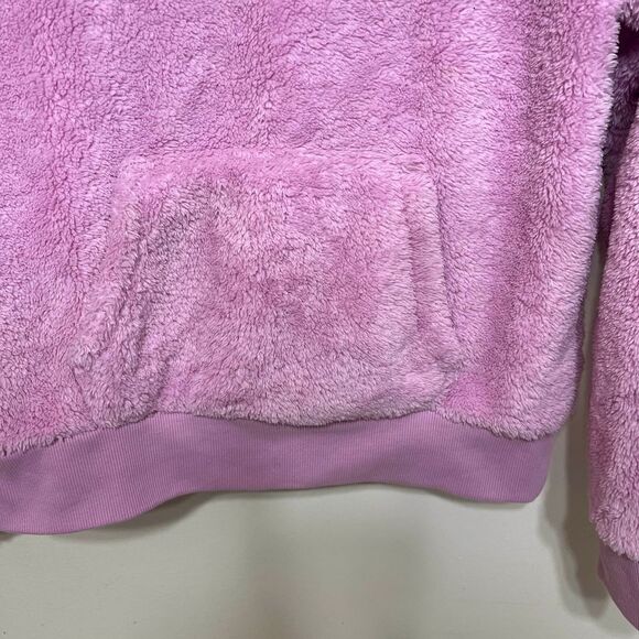 Levi’s Pink Lavender Girls Sherpa Fleece Pullover Large - Picture 4 of 9